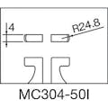 【CAINZ-DASH】新潟精機 インサイドマイクロメータ MC304-50I【別送品】
