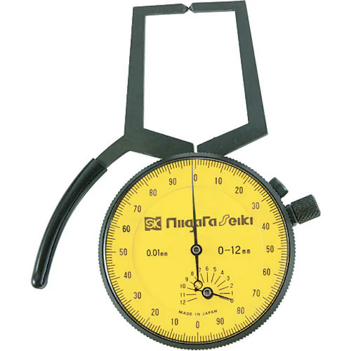【CAINZ-DASH】新潟精機 ダイヤルキャリパゲージ(外側) 測定範囲0~12mm AO-1【別送品】