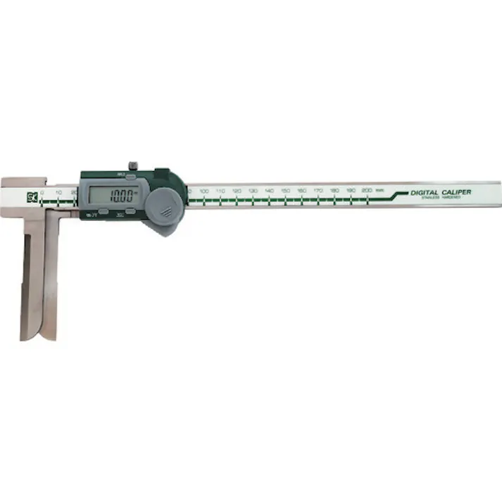 【CAINZ-DASH】新潟精機 デジタルインサイドノギスナイフエッジ型 200mm GDCS-200IK【別送品】