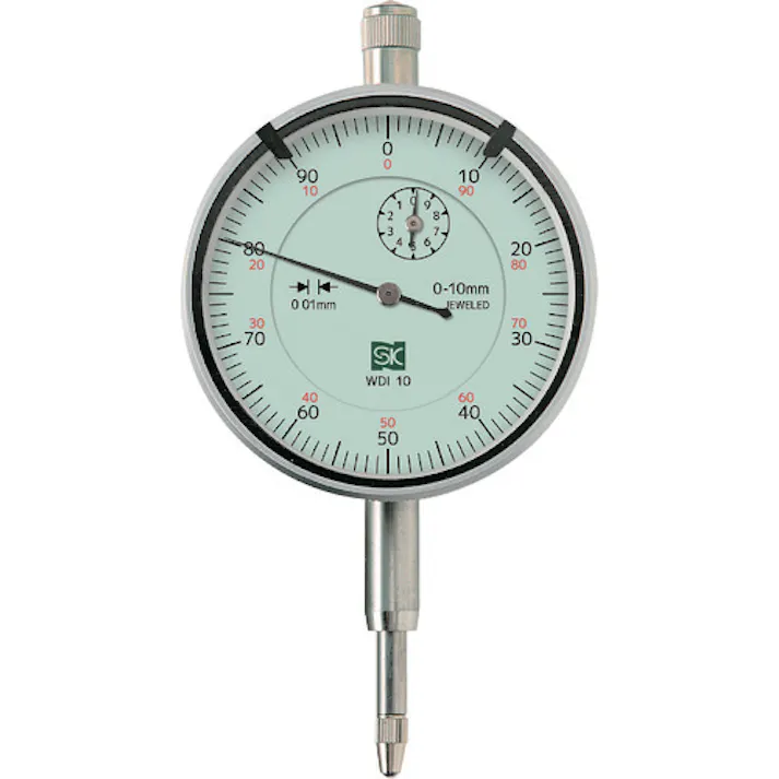 【CAINZ-DASH】新潟精機 標準形ダイヤルゲージ 目量0.01mm 測定範囲10mm WDI-10【別送品】
