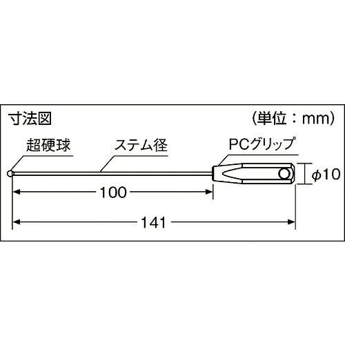 CAINZ-DASH】新潟精機 ボールギャップゲージ ステム径２．３ｍｍ 規格