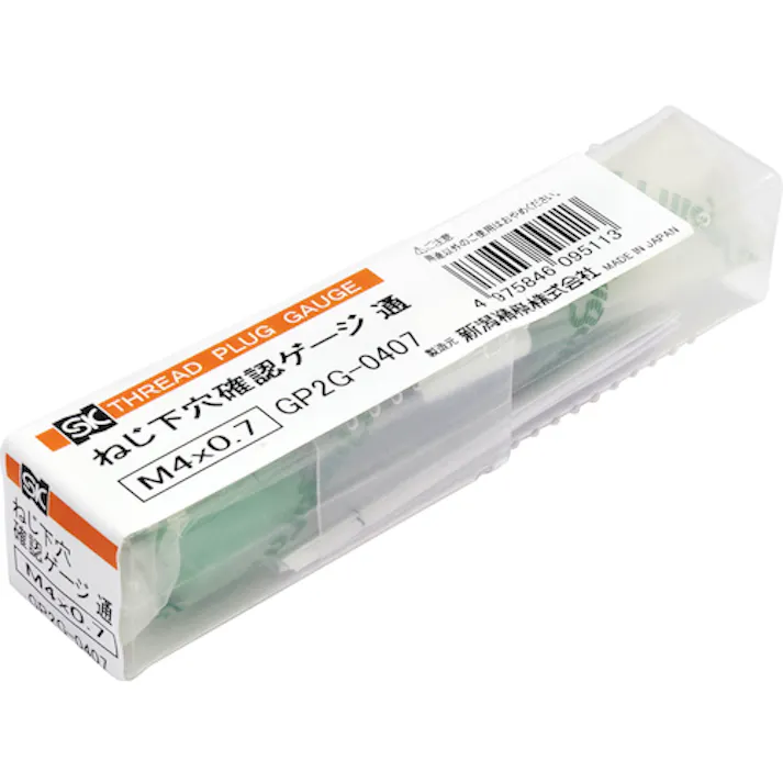 【CAINZ-DASH】新潟精機 ねじ下穴確認ゲージ(プラス確認用) 通 M4×0.7 GP2G-0407【別送品】