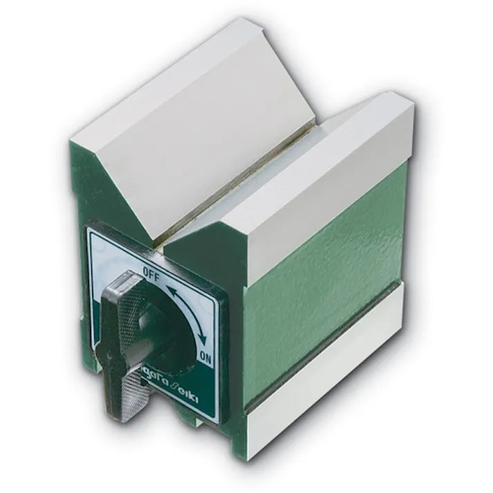 【CAINZ-DASH】新潟精機 マグネット付Vブロック 95x70x80mm MV-80G【別送品】