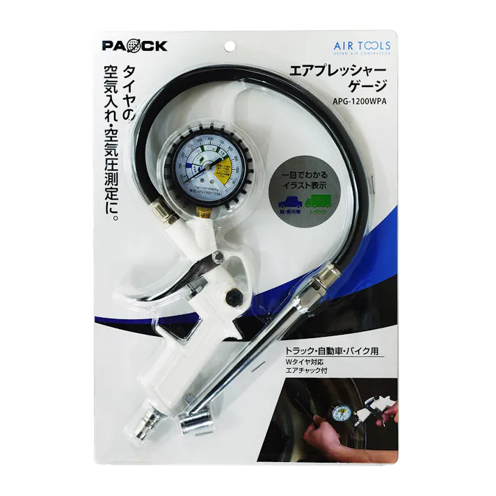 パオック PAOCK エアプレッシャーゲージ APG-1200WPA