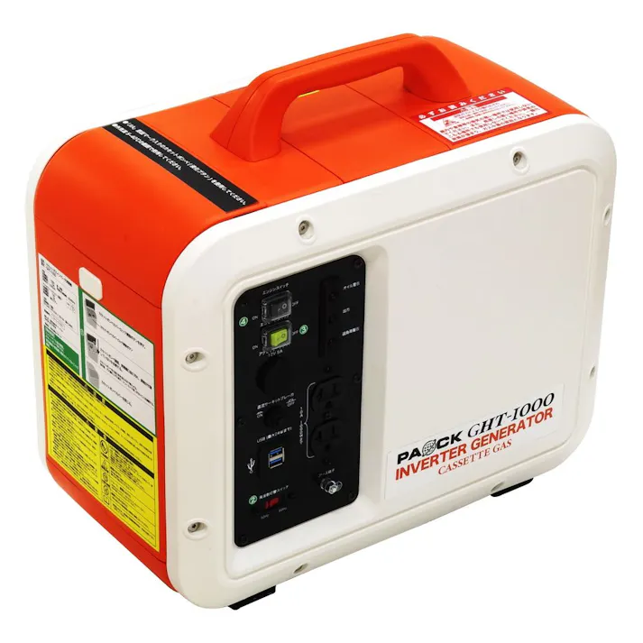 パオック PAOCK カセットガスインバータ発電機 GHT-1000【別送品】
