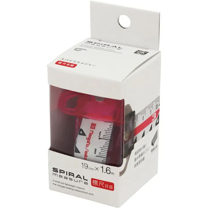 SK スパイラルメジャー 標尺目盛 ピンク SMT-1915HPI
