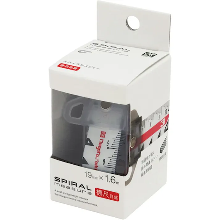 SK スパイラルメジャー 標尺目盛 ホワイト SMT-1915HWH