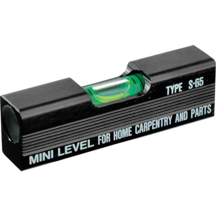 【CAINZ-DASH】新潟精機 水平器 ミニレベル 65x20x14 S-65【別送品】