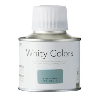 カインズ 室内用塗料 ホワイティカラーズ 刷毛付き ブロンズグリーン 80ml
