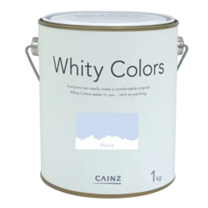 カインズ 室内用塗料 ホワイティカラーズ アクア 1kg