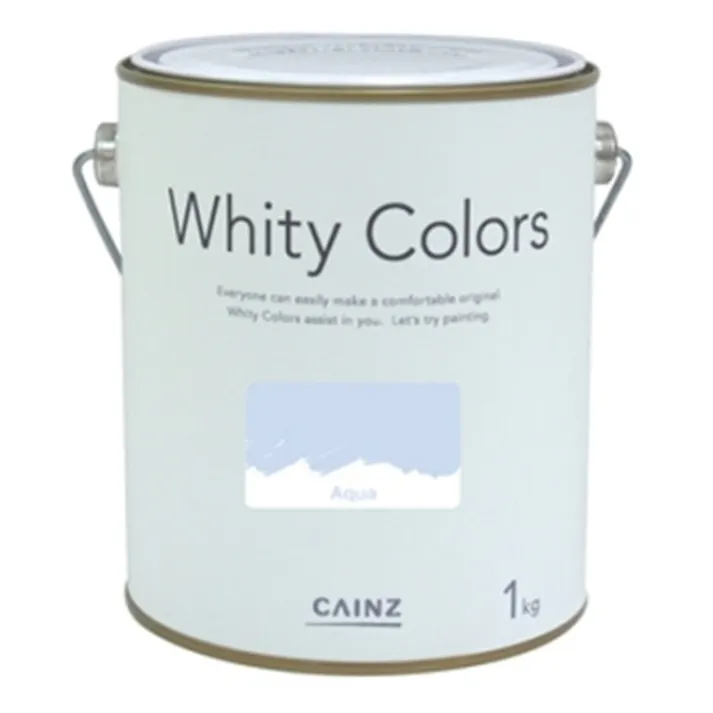 カインズ 室内用塗料 ホワイティカラーズ アクア 1kg