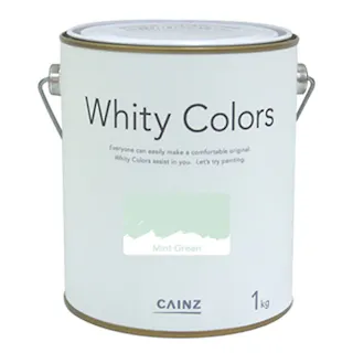 カインズ 室内用塗料 ホワイティカラーズ ミントグリーン 1kg