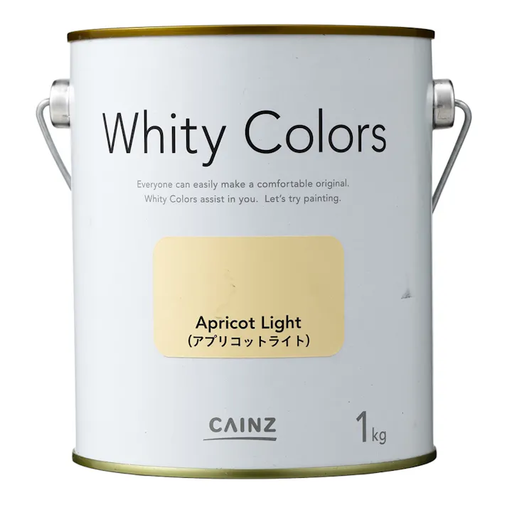 カインズ 室内用塗料 ホワイティカラーズ アプリコットライト 1kg