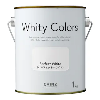 カインズ 室内用塗料 ホワイティカラーズ パーフェクトホワイト 1kg