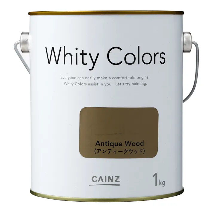 カインズ 室内用塗料 ホワイティカラーズ アンティークウッド 1kg