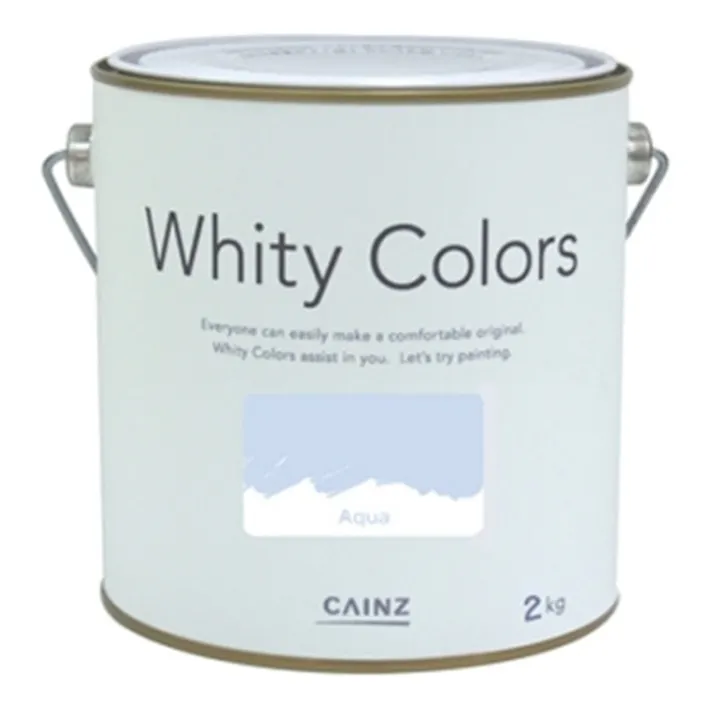 カインズ 室内用塗料 ホワイティカラーズ アクア 2kg