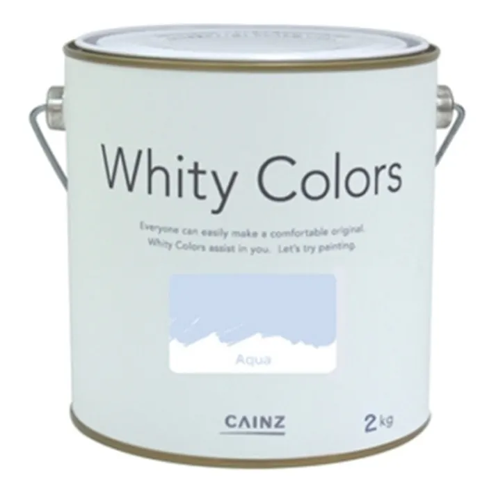 カインズ 室内用塗料 ホワイティカラーズ アクア 2kg