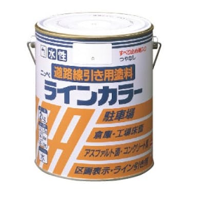 ニッペ 水性 道路線引き用塗料 ラインカラー 2kg 白