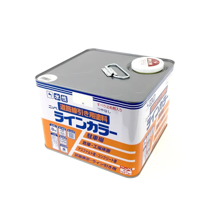 水性 道路線引き用塗料 ラインカラー 白 8kg