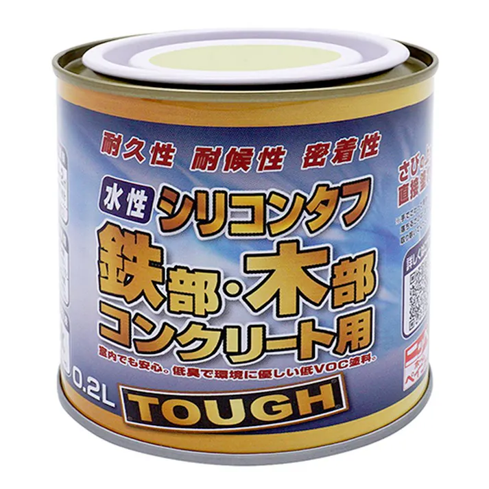 水性シリコンタフ 鉄部・木部 コンクリート用 アイボリー 0.2L