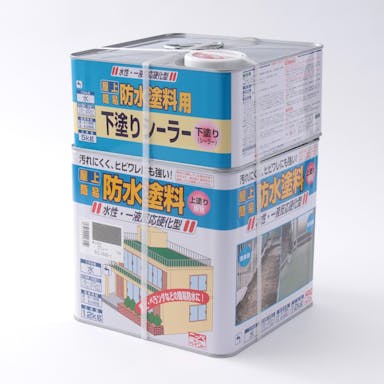 ニッペホームプロダクツ 水性屋上防水塗料セット グレー 17kg