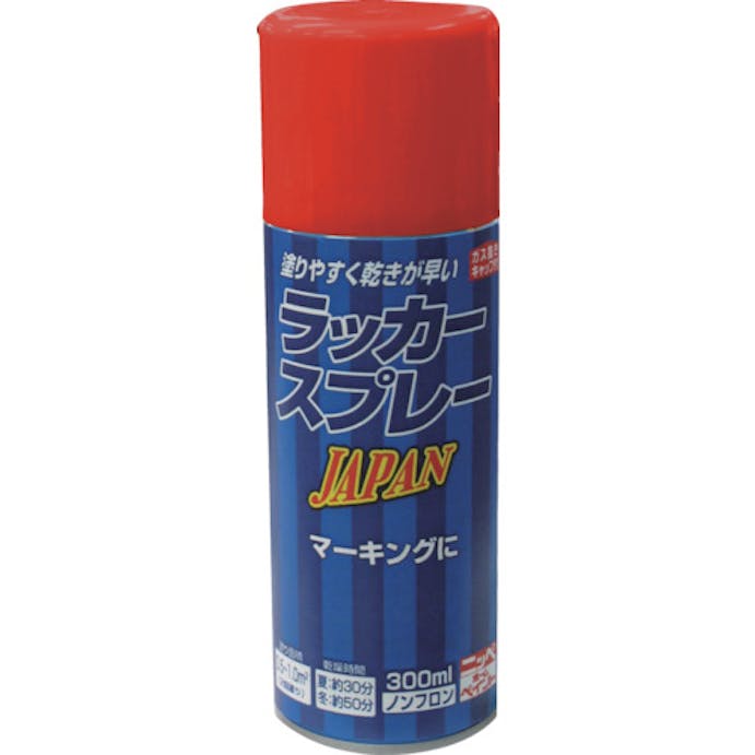 【CAINZ-DASH】ニッペホームプロダクツ ラッカースプレー　ＪＡＰＡＮ　３００ｍｌ　レッド　２２１Ｔ００５－３００ 4976124253249【別送品】