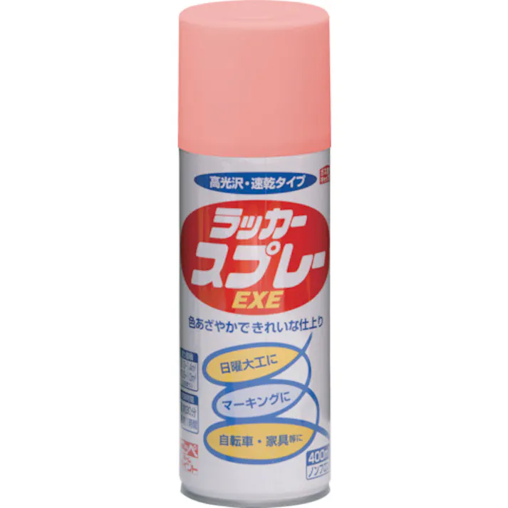 【CAINZ-DASH】ニッペホームプロダクツ ラッカースプレーEXE 400ml ピンク HSW006-400 4976124264641【別送品】