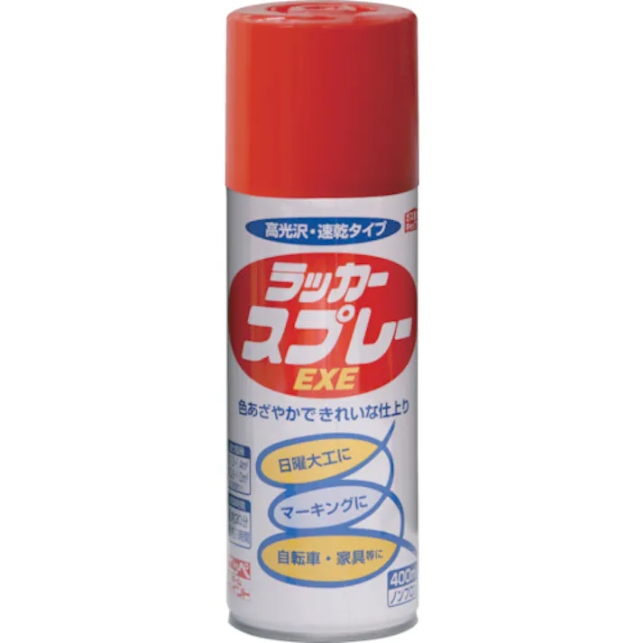 【CAINZ-DASH】ニッペホームプロダクツ ラッカースプレーEXE 400ml レッド HSW007-400 4976124264740【別送品】