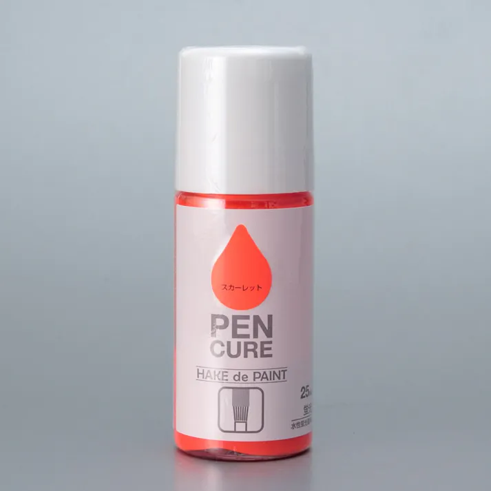 ペンキュア HAKE de PAINT 蛍光 スカーレット 25ml