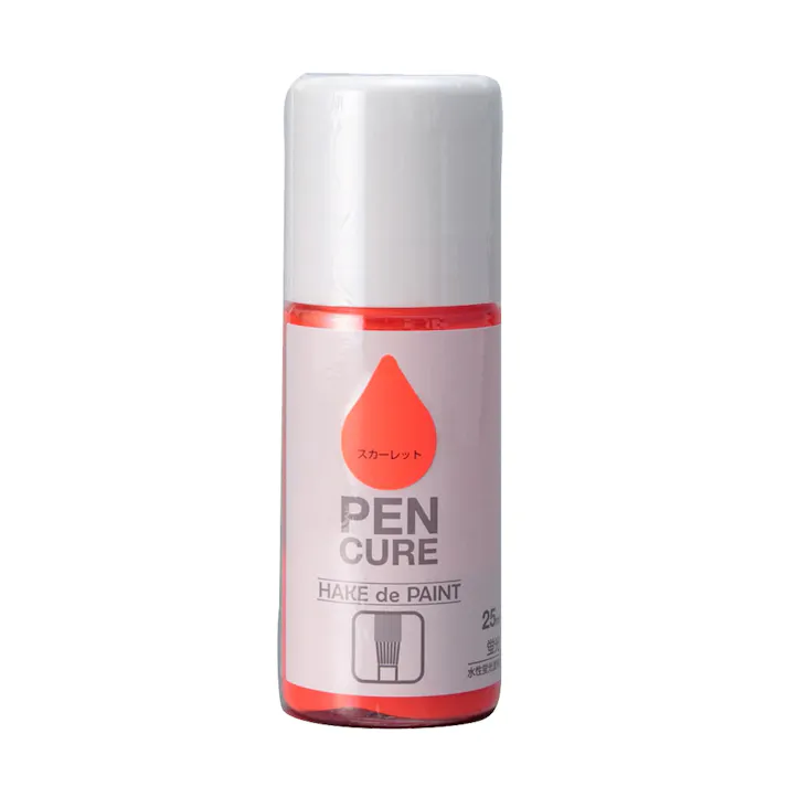 ペンキュア HAKE de PAINT 蛍光 スカーレット 25ml