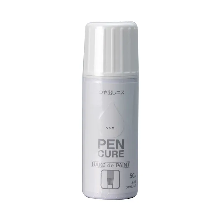 ペンキュア HAKE de PAINT 水溶性つや出しニス クリヤー 50ml