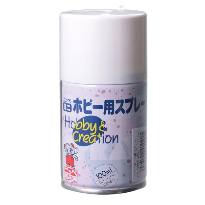 ミニ ホビー用スプレー 02つやなし ホワイト 100ml