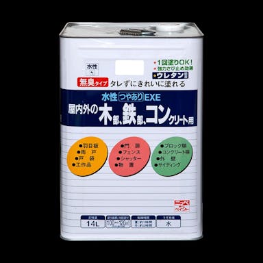 ニッペホームプロダクツ 水性つやありEXE チョコレート 14L【別送品】