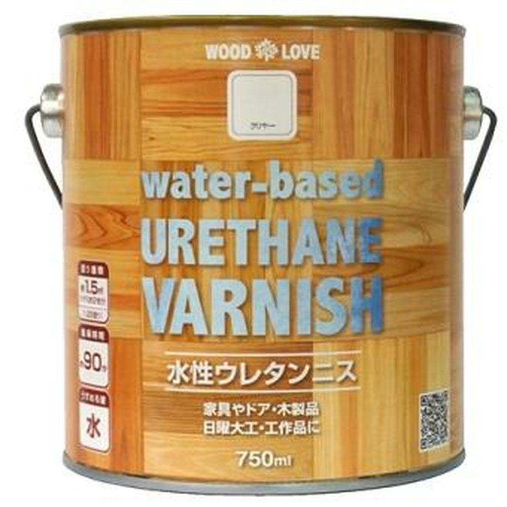 WOOD LOVE 水性ウレタンニス クリヤー 750ml ニス WOOD LOVE 水性ウレタンニス クリヤー 750ml ニス