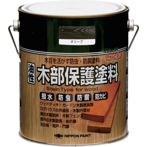 ニッペホームプロダクツ 油性木部保護塗料 1.6L オリーブ HYM004-1.6 4976124519635 建物用塗料(水性) ニッペホームプロダクツ 油性木部保護塗料 1.6L オリーブ HYM004-1.6 4976124519635 建物用塗料(水性)