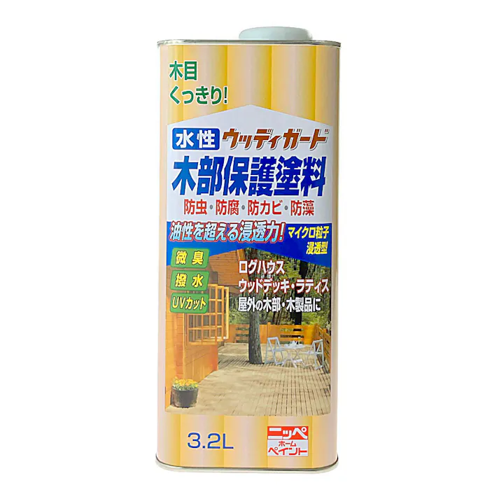 水性ウッディガード 木部保護塗料 メープル 3.2L