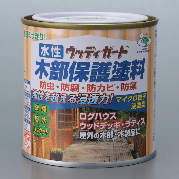 水性ウッディガード 木部保護塗料 ライトオーク 0.2L