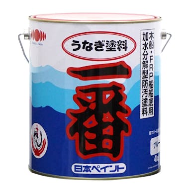日本ペイント うなぎ塗料一番 ブルー 4kg