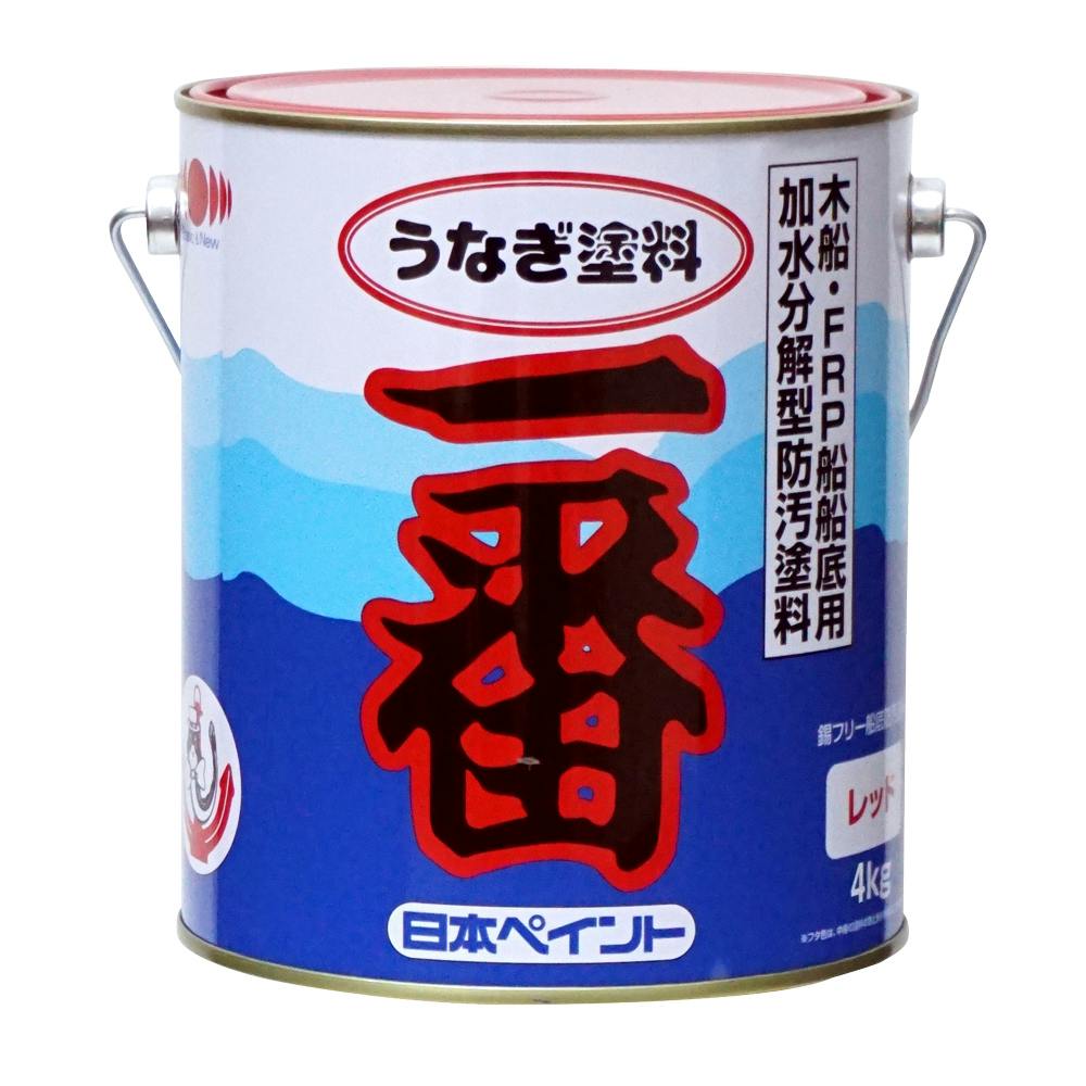 日本ペイント うなぎ塗料一番 レトロレッド 4kg