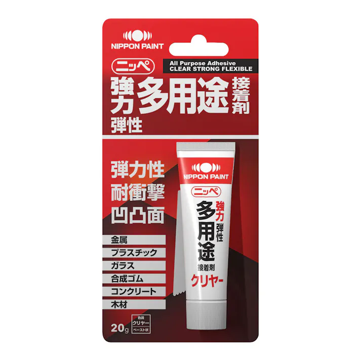 強力弾性 多用途接着剤 クリヤー 20g
