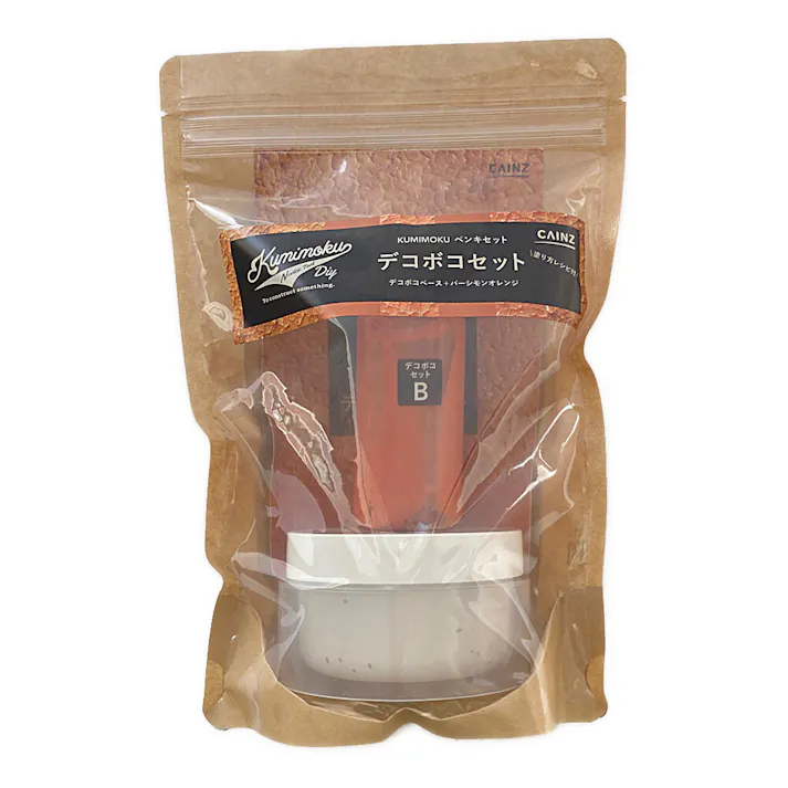Kumimoku ペンキセット デコボコベース+パーシモオレンジ