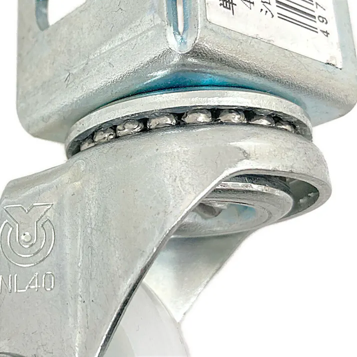 キタジマ キャスター単輪 カラーアングル用 ホワイト 40mm