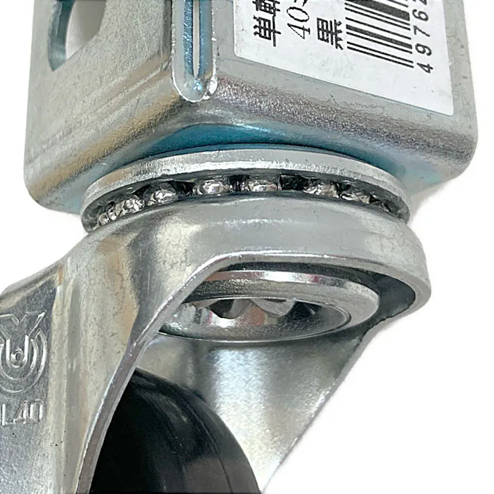 キタジマ キャスター単輪 カラーアングル用 ブラック 40mm