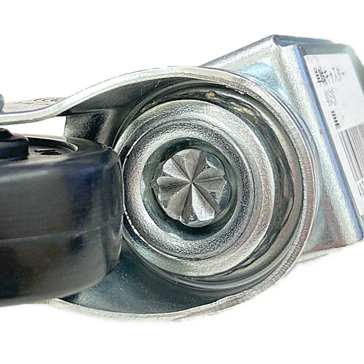 キタジマ キャスター単輪 カラーアングル用 ブラック 40mm