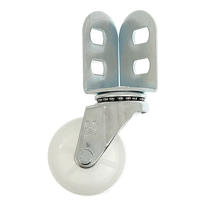 キタジマ キャスター単輪 カラーアングル用 ホワイト 50mm