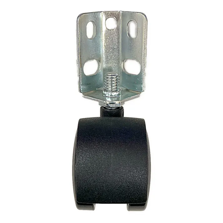 キタジマ キャスター双輪 カラーアングル用 ブラック 50mm