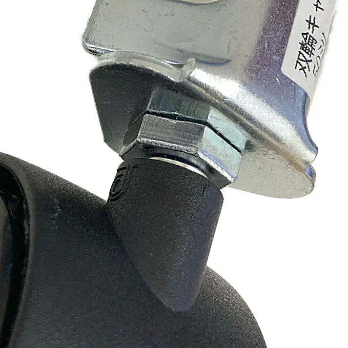 キタジマ キャスター双輪 カラーアングル用 ブラック 50mm