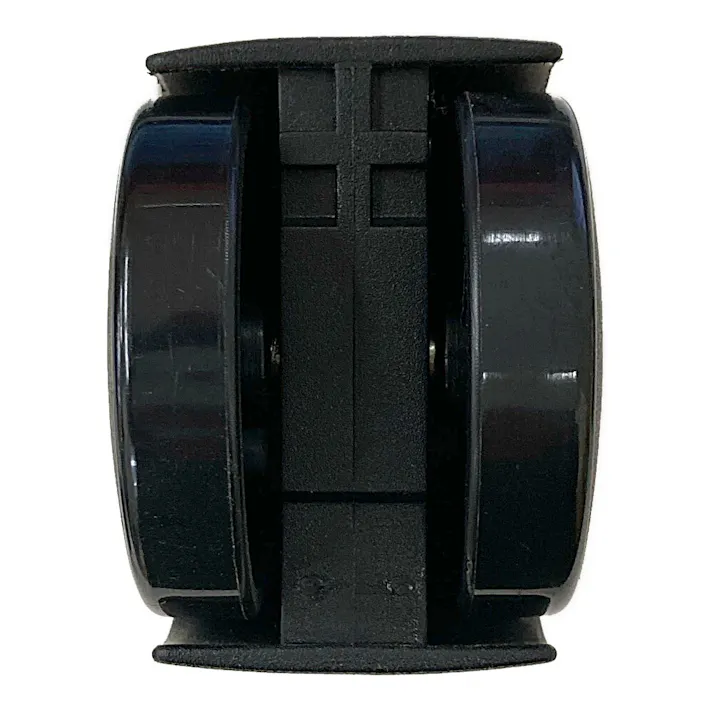 キタジマ キャスター双輪 カラーアングル用 ブラック 50mm