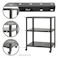 【送料無料】キタジマ スマートラック NSTR-K236 幅60cm 奥行45cm 高さ78.5cm 3段 ブラック【別送品】