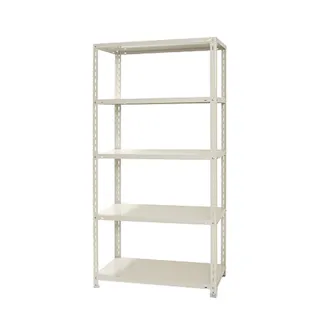 【送料無料】キタジマ カラースチール棚 白 5段 N875【別送品】